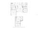 Detailed floor plan showcasing the layout of a two-story home with clearly labeled rooms and dimensions at 3956 Versailles Dr, Tampa, FL 33634