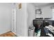 Functional laundry room with modern washer and dryer, plus convenient storage solutions at 5895 16Th N St, St Petersburg, FL 33703