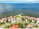 Beautiful waterfront property showcasing well-manicured lawns, lush landscaping, and stunning water views at 6107 Marbella Blvd, Apollo Beach, FL 33572