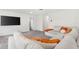 Open living room featuring a sectional sofa and media area at 6248 Bradford Woods Dr, Zephyrhills, FL 33542