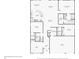Detailed floor plan showcasing the layout of the home, including the kitchen, bedrooms, and living spaces at 6706 Riverside Bluffs Dr, Riverview, FL 33578