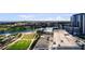 Stunning aerial view showcasing the city's architecture and waterfront area, offering a captivating perspective at 777 N Ashley Dr # 1903, Tampa, FL 33602