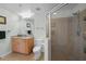 Tidy bathroom featuring a tiled shower and granite countertops at 777 N Ashley Dr # 1903, Tampa, FL 33602