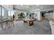 Entertainment game room with a pool table and plenty of seating at 777 N Ashley Dr # 1903, Tampa, FL 33602