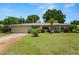 Charming single-story home featuring a manicured lawn and a classic attached one car garage at 791 66Th S Ave, St Petersburg, FL 33705
