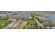 Stunning aerial view of the marina and coastline, showcasing the beautiful waterfront community at 1 Beach Se Dr # 811, St Petersburg, FL 33701
