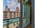 Balcony view of city buildings, and blue skies from this residence at 1 Beach Se Dr # 811, St Petersburg, FL 33701