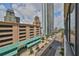 View of city streets and skyline from the balcony of this condo at 1 Beach Se Dr # 811, St Petersburg, FL 33701