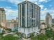 Luxury high-rise condo building in a bustling city with stunning architecture and beautiful landscaping at 1 Beach Se Dr # 811, St Petersburg, FL 33701
