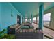 Outdoor lounge area with seating and views of the ocean and city at 1 Beach Se Dr # 811, St Petersburg, FL 33701