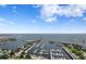 Expansive aerial view featuring the waterfront, pier, marina, and cityscape, emphasizing the desirable location at 100 1St N Ave # 3905, St Petersburg, FL 33701