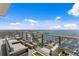 Spacious outdoor balcony with comfortable seating and stunning views of the city and harbor at 100 1St N Ave # 3905, St Petersburg, FL 33701