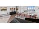 Dining room with unique dining table and chairs and modern art pieces at 100 1St N Ave # 3905, St Petersburg, FL 33701