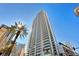 High-rise building showing multiple stories of balconies with water views and blue skies at 100 1St N Ave # 3905, St Petersburg, FL 33701