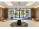Beautiful lobby area features contemporary design, stylish seating, and elegant lighting fixtures at 100 1St N Ave # 3905, St Petersburg, FL 33701