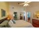 Spacious primary bedroom leading to bath, walk-in closet, and living area at 112 Sun Isle Cir # 112, Treasure Island, FL 33706