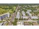 An aerial shot showing the community's access to green spaces at 1269 Drew St, Clearwater, FL 33755