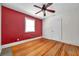 Bedroom featuring hardwood floors and neutral paint at 1269 Drew St, Clearwater, FL 33755