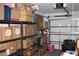 Garage with shelves and storage containers at 2101 Sunset Point Rd # 2304, Clearwater, FL 33765