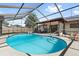 Enjoy the spacious screened pool and patio area in this backyard oasis at 2233 Curlew Rd, Dunedin, FL 34698