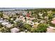 Aerial view of a home near a marina and lush landscaping at 2807 Miriam S St, Gulfport, FL 33711