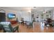 Cozy living area with tile floors, seamlessly connected to the kitchen and dining space at 2807 Miriam S St, Gulfport, FL 33711