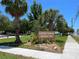 Gulfport Veterans Memorial Park sign surrounded by well-maintained landscaping at 2807 Miriam S St, Gulfport, FL 33711