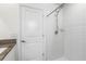 Modern shower with subway tile surround at 36412 Garden Wall Way, Zephyrhills, FL 33541