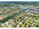 Aerial real estate shot, canal front living offering waterfront views and nearby city access at 3944 49Th S Ave, St Petersburg, FL 33711