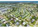 Overhead neighborhood view featuring the home's location with lush greenery at 3944 49Th S Ave, St Petersburg, FL 33711