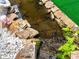 A koi pond surrounded by rocks and lush foliage at 3944 49Th S Ave, St Petersburg, FL 33711