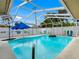 Enclosed pool featuring refreshing water, poolside decor, and a clear blue sky at 3944 49Th S Ave, St Petersburg, FL 33711