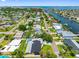 Well-maintained one-story home featuring a green lawn, mature trees, and a quiet street at 3944 49Th S Ave, St Petersburg, FL 33711