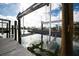 Personal boat lift for convenient waterfront access, making boating easy and enjoyable at 538 Crystal Dr, Madeira Beach, FL 33708