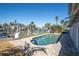 An inviting outdoor pool and dock on a waterfront property with beautiful views at 538 Crystal Dr, Madeira Beach, FL 33708