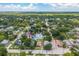 Beautiful aerial shot of the property situated in a lush, green neighborhood near a quiet street at 6408 N Central Ave, Tampa, FL 33604