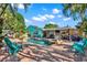 Inviting backyard with a sparkling pool, comfortable seating, and lush landscaping at 6844 34Th N Ave, St Petersburg, FL 33710
