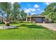 Charming single-story home featuring a well-manicured lawn and tropical landscaping in a sunny, bright setting at 6844 34Th N Ave, St Petersburg, FL 33710