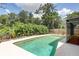 Swimming pool with a view of lush green tropical landscaping at 6865 Circle Creek Dr, Pinellas Park, FL 33781
