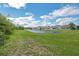 Beautiful view of the expansive green space and scenic pond from the backyard of this wonderful property at 11130 Summer Star Dr, Riverview, FL 33579