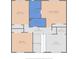 Upstairs floor plan featuring bedrooms, baths, hall, walk-in closet and office at 1357 Dinsmore Ct, New Port Richey, FL 34655