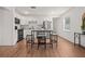 Well-lit kitchen featuring stainless appliances and a cozy eat-in area at 1743 Fulton Ave, Clearwater, FL 33755