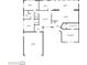 Detailed floor plan outlining the layout of the house, including the living spaces, bedrooms, and garage at 208 Bath Club N Blvd, North Redington Beach, FL 33708