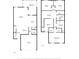 Detailed floor plan showcasing layout with room dimensions for both floors at 28568 Tranquil Lake Cir, Wesley Chapel, FL 33543