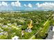 Gorgeous aerial view of home, showcasing its proximity to Sand Key and Belleair Beaches, plus Clearwater Beach at 321 Barbara Cir, Belleair, FL 33756