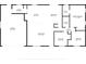 Detailed floor plan showcasing the layout of the home, including the kitchen, bedrooms, living room, and garage at 4307 Foxglen Ln, Tampa, FL 33624