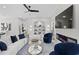 Bright living room with modern fireplace, built-in shelving, and stylish decor, perfect for entertaining at 468 44Th N Ave, St Petersburg, FL 33703