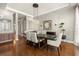 Elegant dining room features a decorative light fixture and ample seating space at 610 S Rome Ave # 602, Tampa, FL 33606