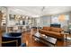 Open floor plan with kitchen, living, and dining areas with lots of natural light at 610 S Rome Ave # 602, Tampa, FL 33606