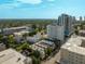 Enjoy this scenic aerial view showcasing the city's buildings and surrounding greenery at 851 3Rd Ave N, St Petersburg, FL 33701